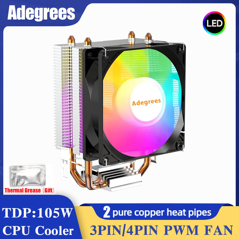 Esports Gaming Fan - CPU Cooler 3Pin/4Pin PWM CPU Processor