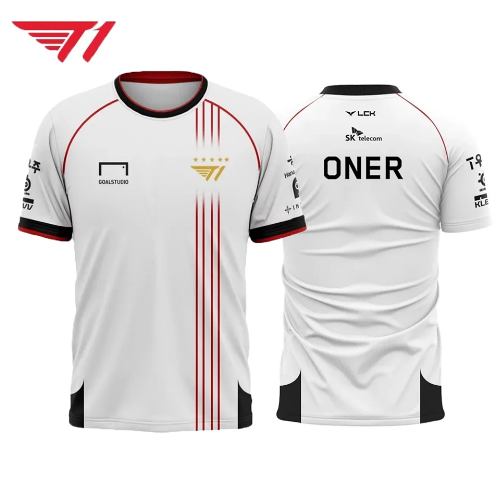 Esports Gaming Logo - T1 Esports Jersey – White &
