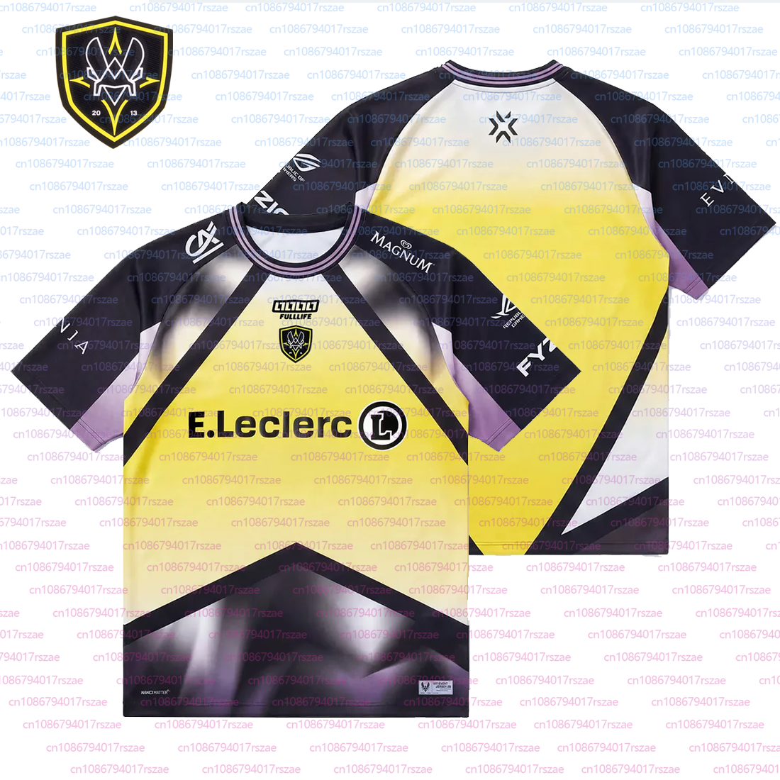 Esports Gaming T Shirt - Gradient Design 2026 Team Vitality Men