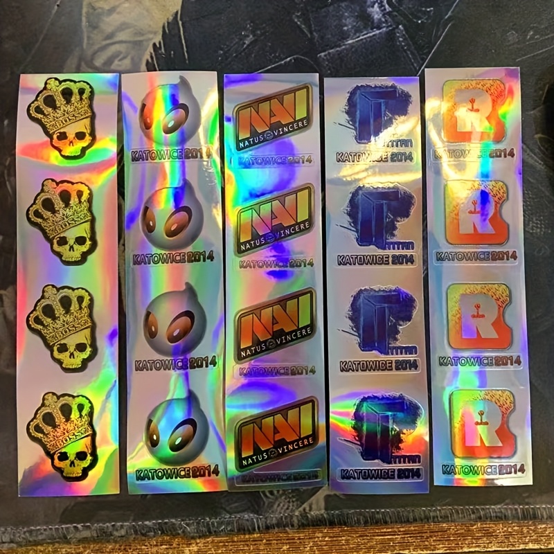 Holographic Gaming Sticker Set - đánh giá và giá Esports Gaming Logo