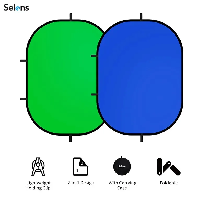 Selens 100x150cm Green Screen  - đánh giá và giá Green Screen Collapsible