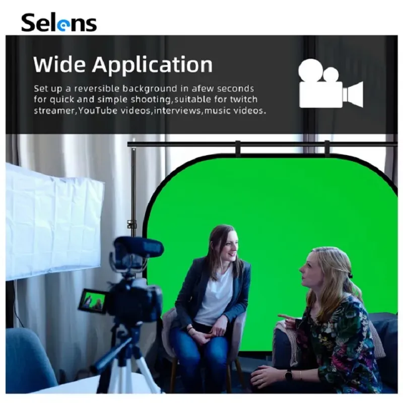 Selens 100x150cm Green Screen  - đánh giá và giá Green Screen Collapsible