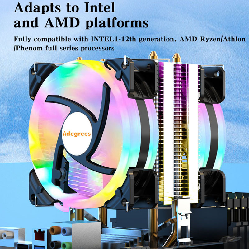 CPU Cooler 3Pin/4Pin PWM CPU P - đánh giá và giá Esports Gaming Fan