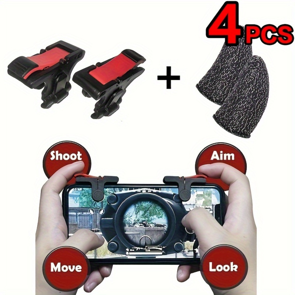 2Pcs Dual-Head Game Trigger &  - đánh giá và giá Esports Gaming Finger Sleeve