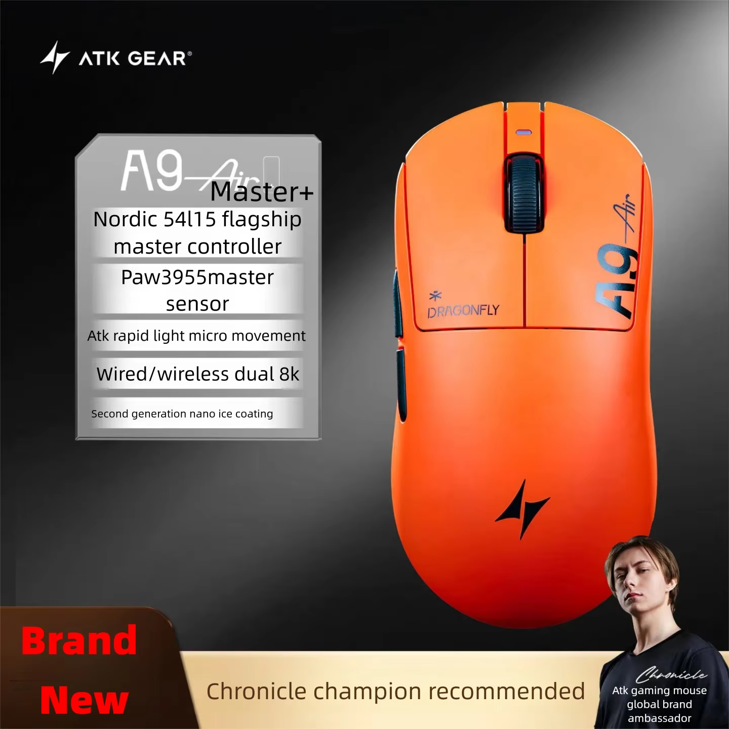 ATK A9 Air Ultimate Plus Gamin - đánh giá và giá Mouse Gaming Esports