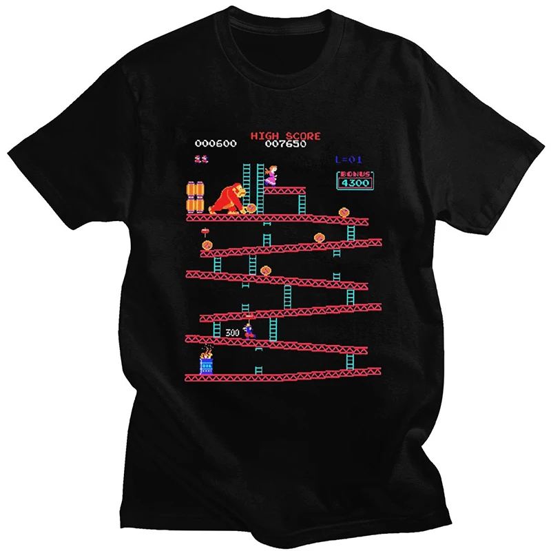Funny Donkey Kong T Shirt Men  - đánh giá và giá Esports Gaming T Shirt