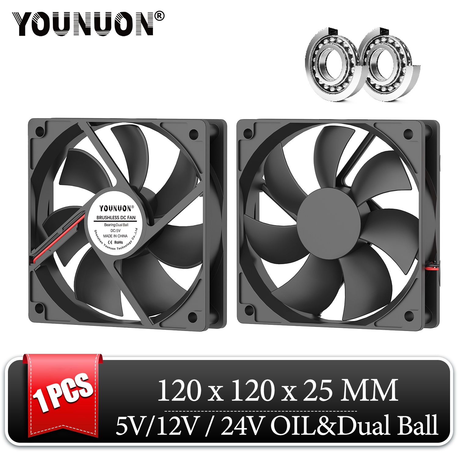 DC 5V 12V 24V 120mm Cooling Fa - đánh giá và giá Esports Gaming Fan