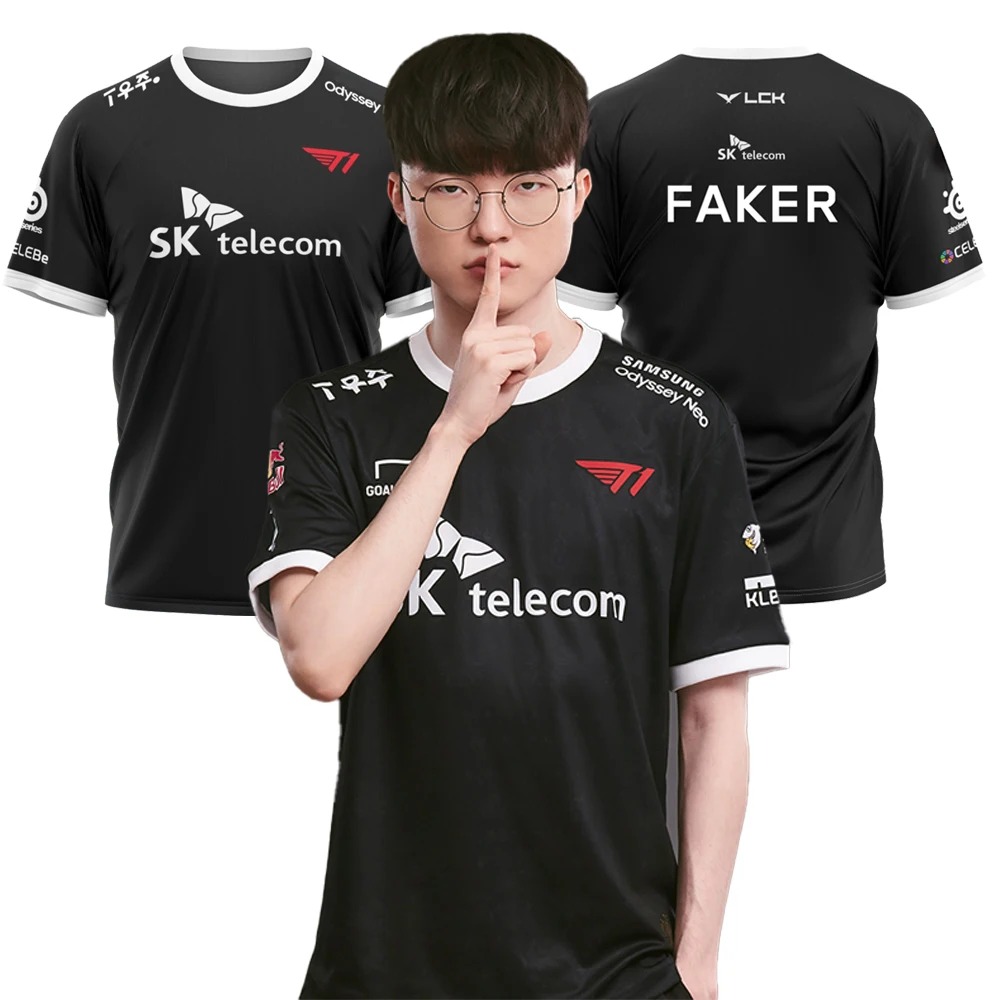 2025 League of Legends Skt T1  - đánh giá và giá Esports Gaming T Shirt